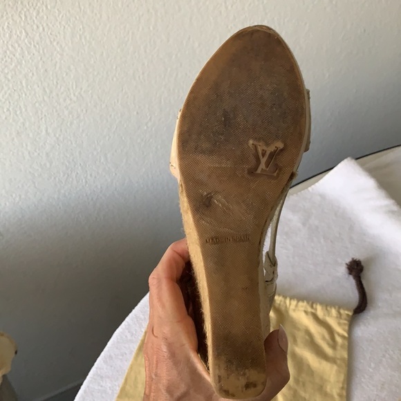 Louis Vuitton Monogram wedges! Rare - Picture 5 of 11